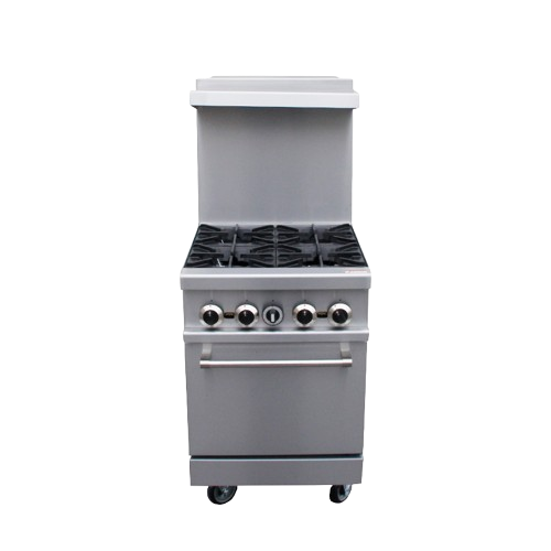 4-burner gas cooker with oven